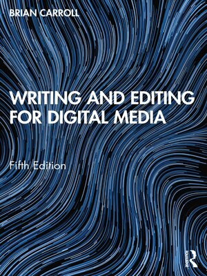 cover image of Writing and Editing for Digital Media